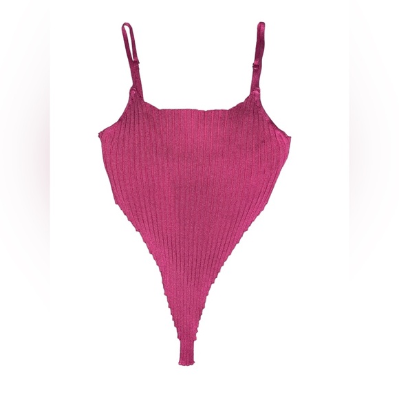 Pink Asymmetrical Crop Top - Picture 1 of 2